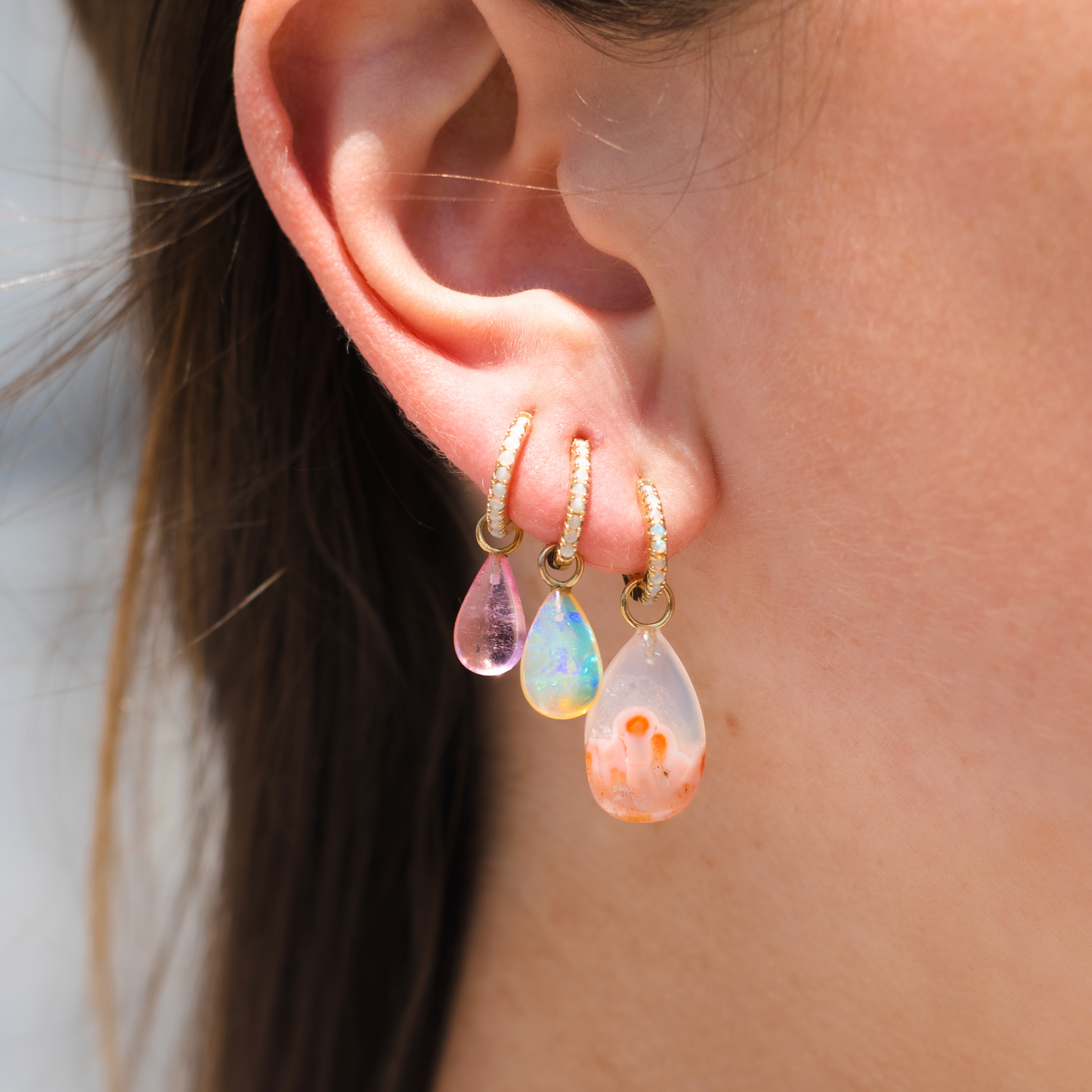 Mini Pink Tourmaline Briolettes