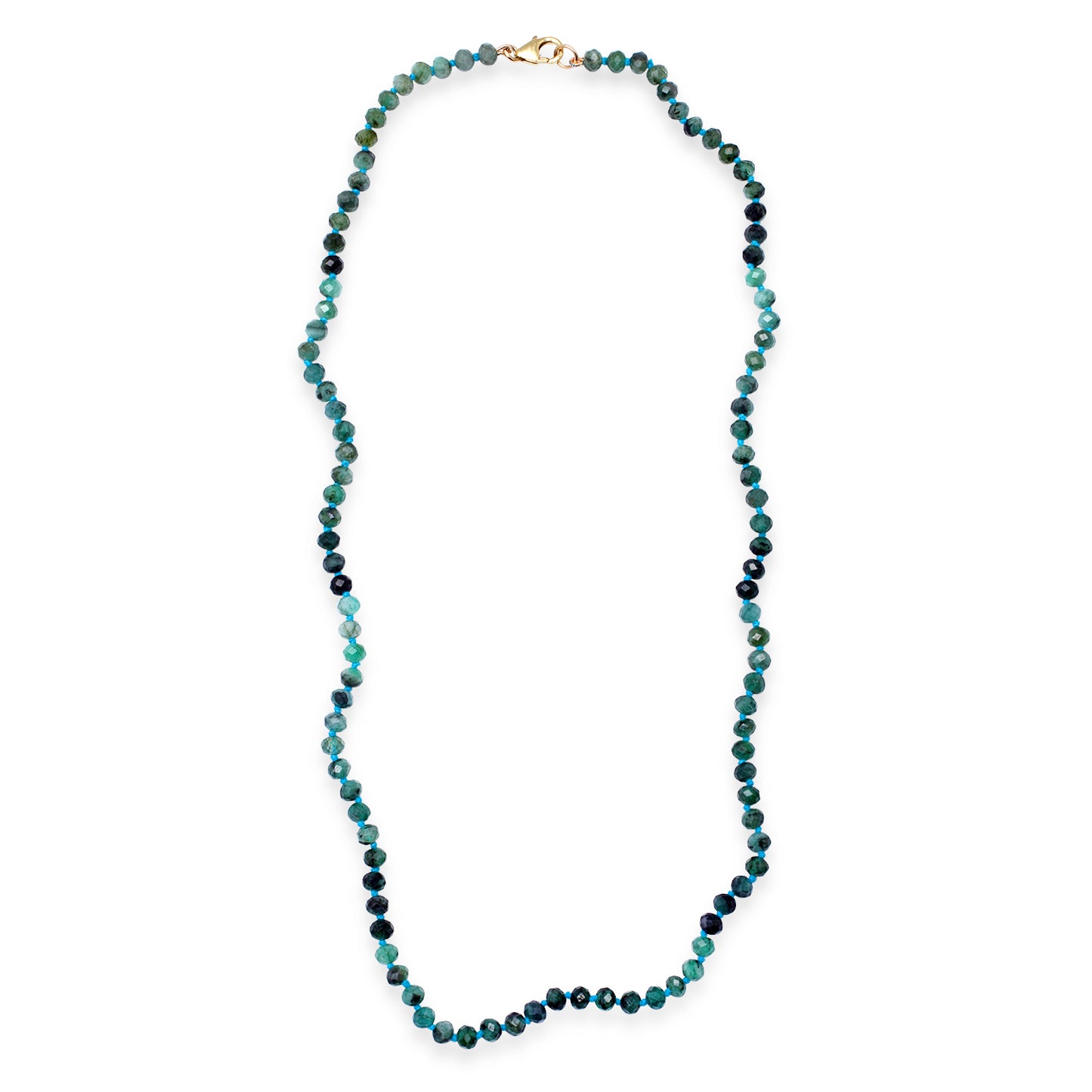 Emerald Faceted Beaded Necklace