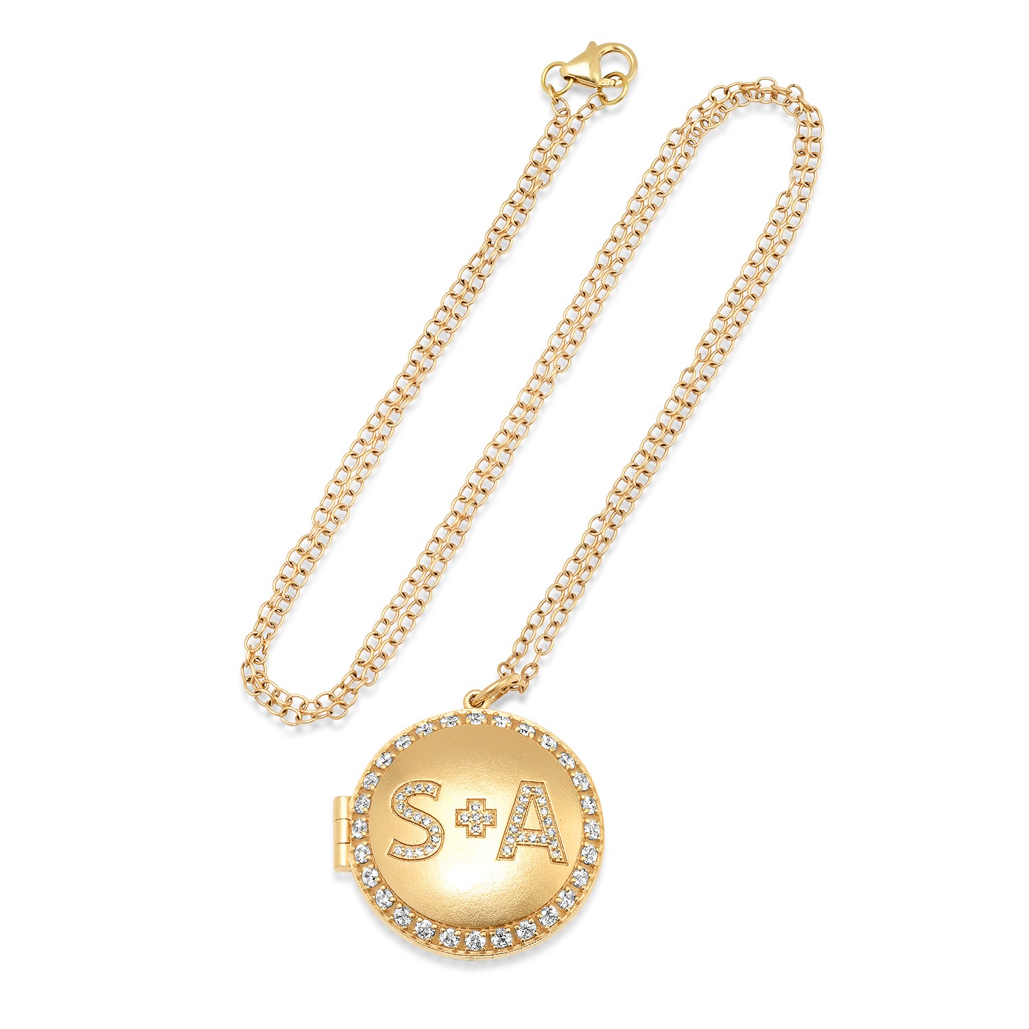 Arman 22kt Gold and Moonstone Flower Locket Necklace – Elliott