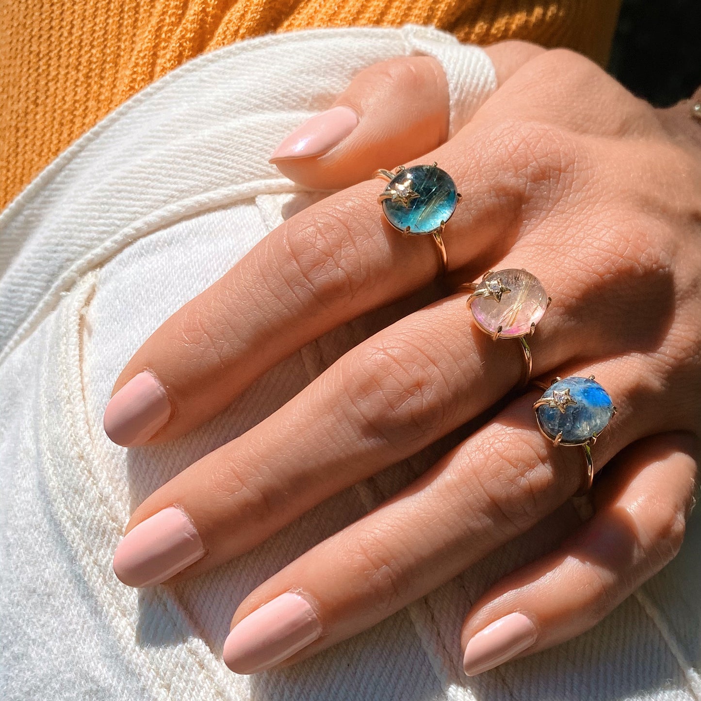 Mini Galaxy Turquoise Ring