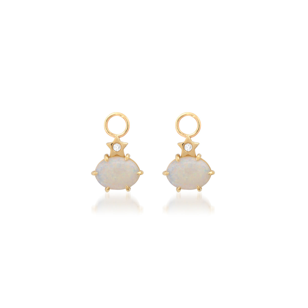 andrea fohrman Mini Cosmo Ethiopian Opal Hoop Charms