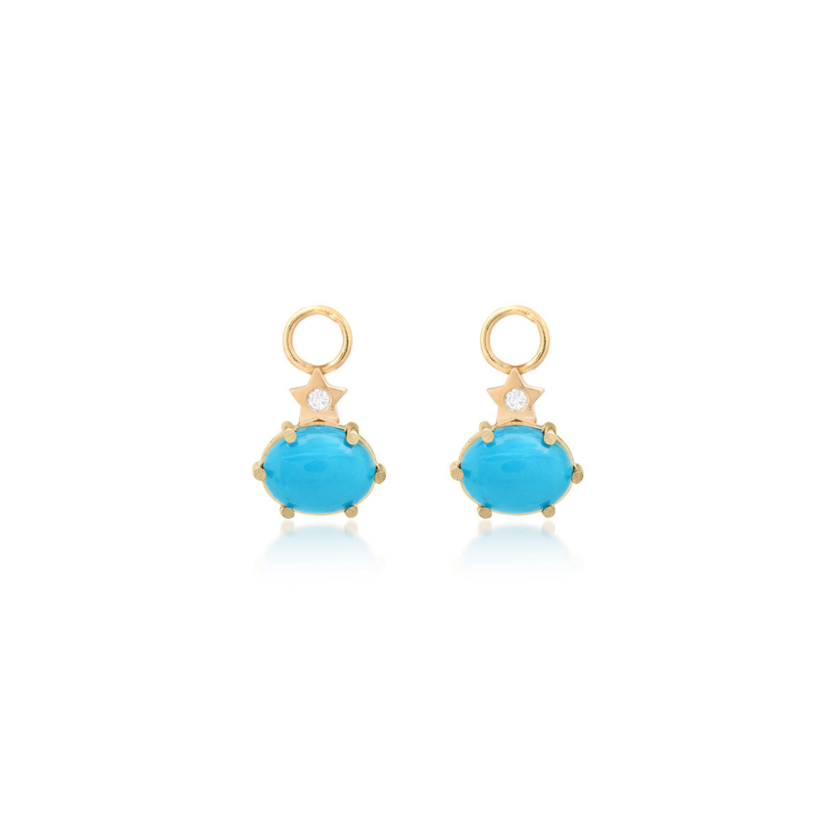 andrea fohrman Mini Cosmo Turquoise Hoop Charms