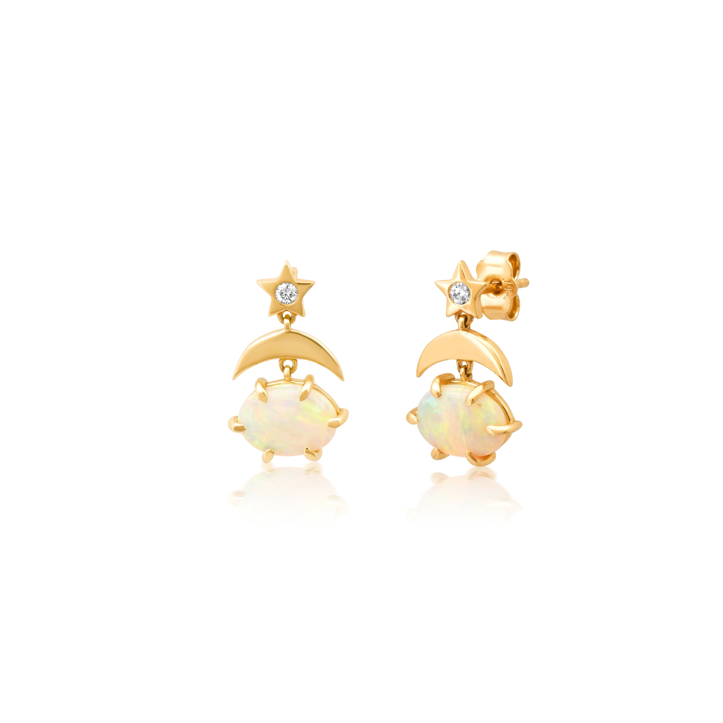 andrea fohrman Mini Cosmo Opal Drop Earrings
