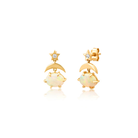 Mini Cosmo Opal Drop Earrings