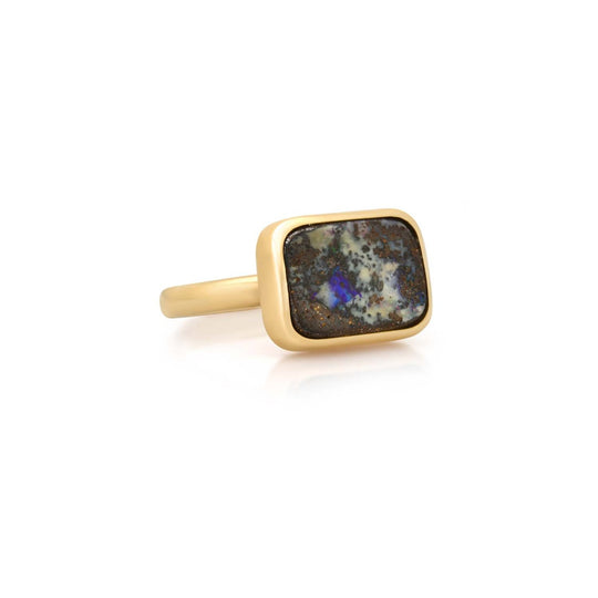 Boulder Opal Ring