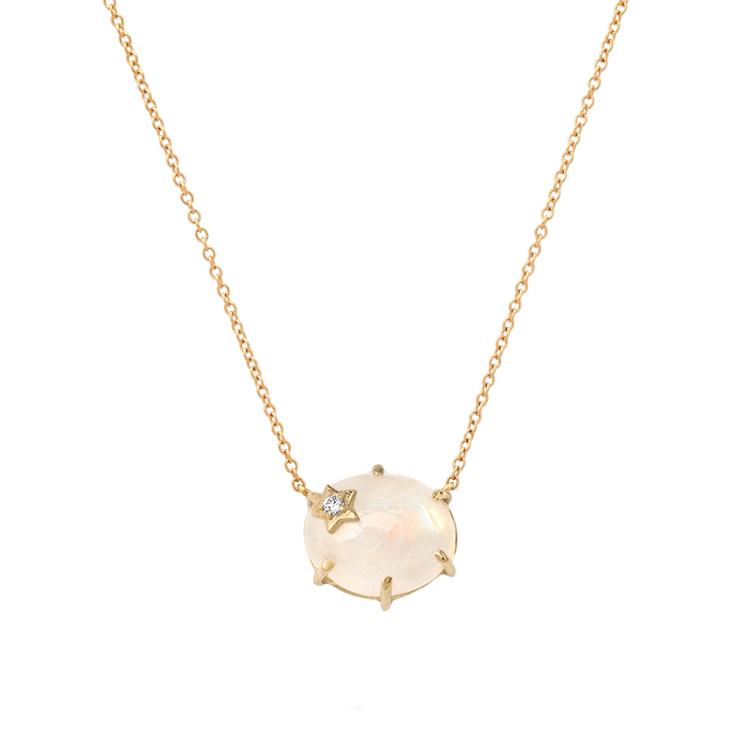 andrea fohrman Mini Galaxy Moonstone Necklace