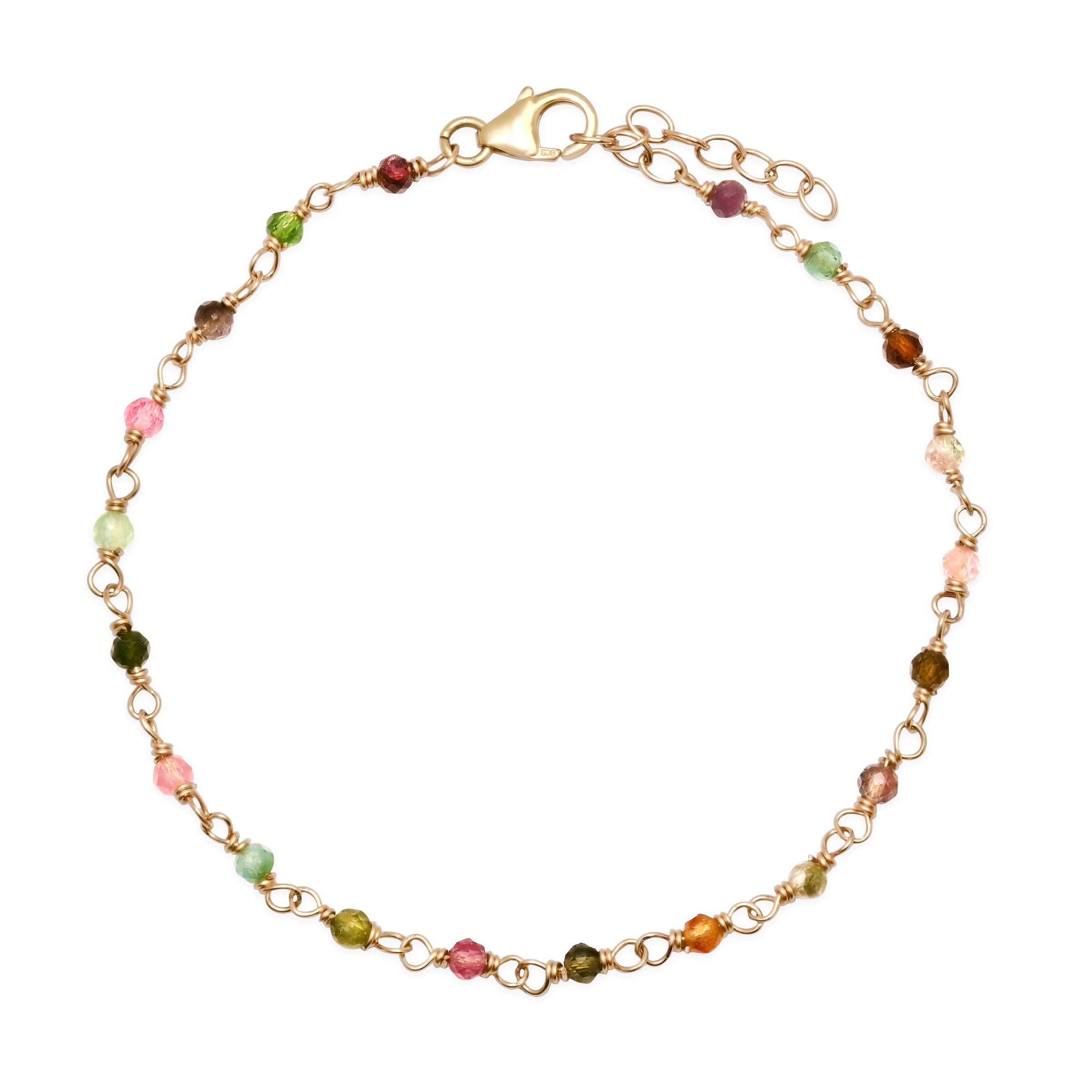 andrea fohrman Tourmaline Beaded Wire-To-Wire Bracelet