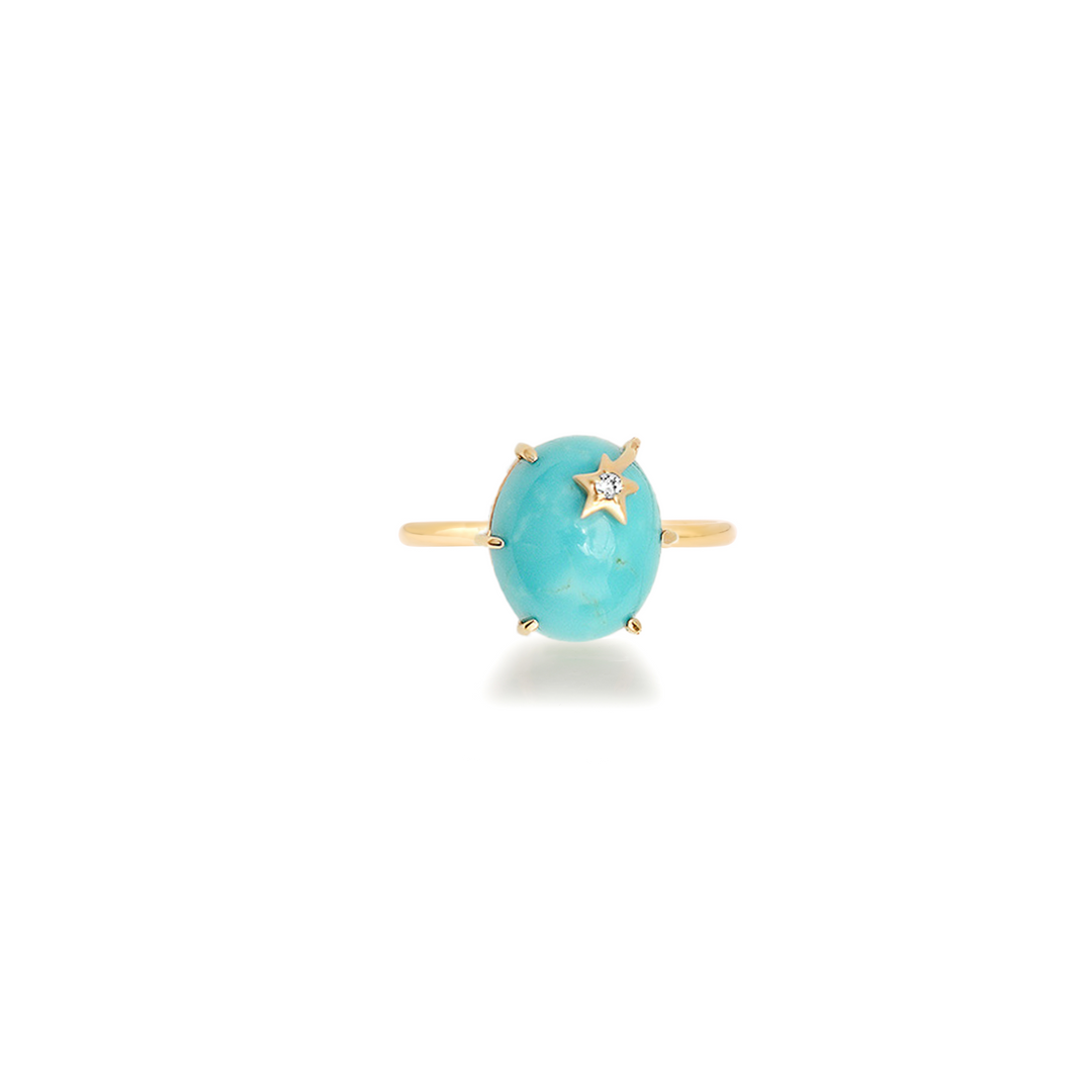 Mini Galaxy Turquoise Ring