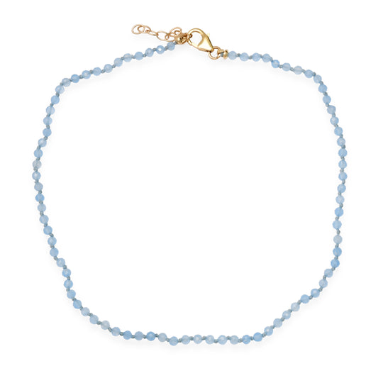 Chalcedony Beaded Anklet