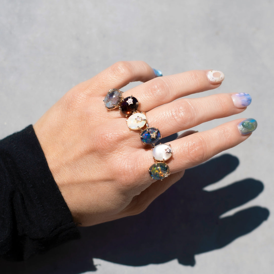 Mini Galaxy Opal Ring