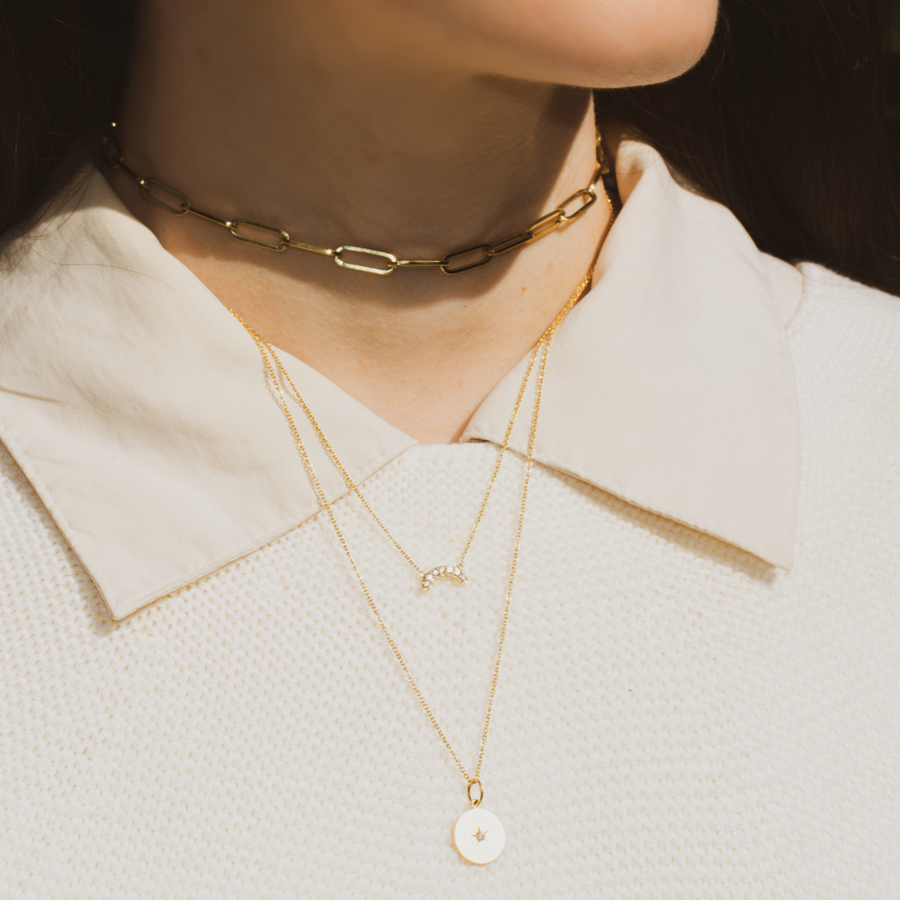 Single Row Diamond Necklace