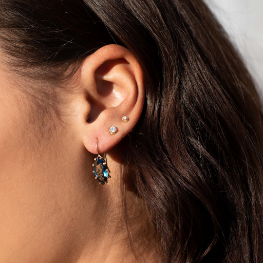 Marquis London Blue Topaz Drop Earrings