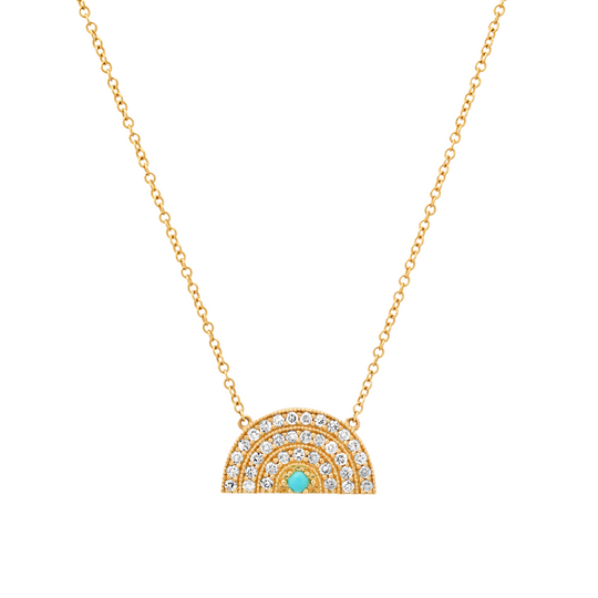 Perfect Diamond Rainbow Necklace