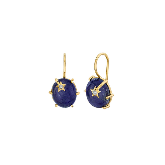 Mini Galaxy Lapis Earrings