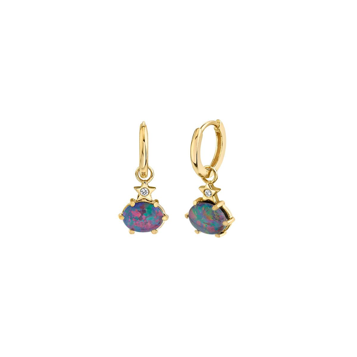 Mini Cosmo Australian Opal Hoops – Andrea Fohrman