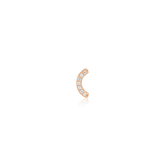 Single Row Diamond Rainbow Stud