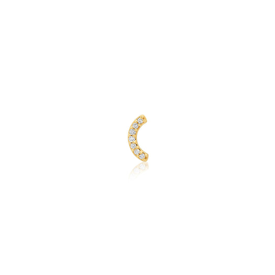 Single Row Diamond Rainbow Stud