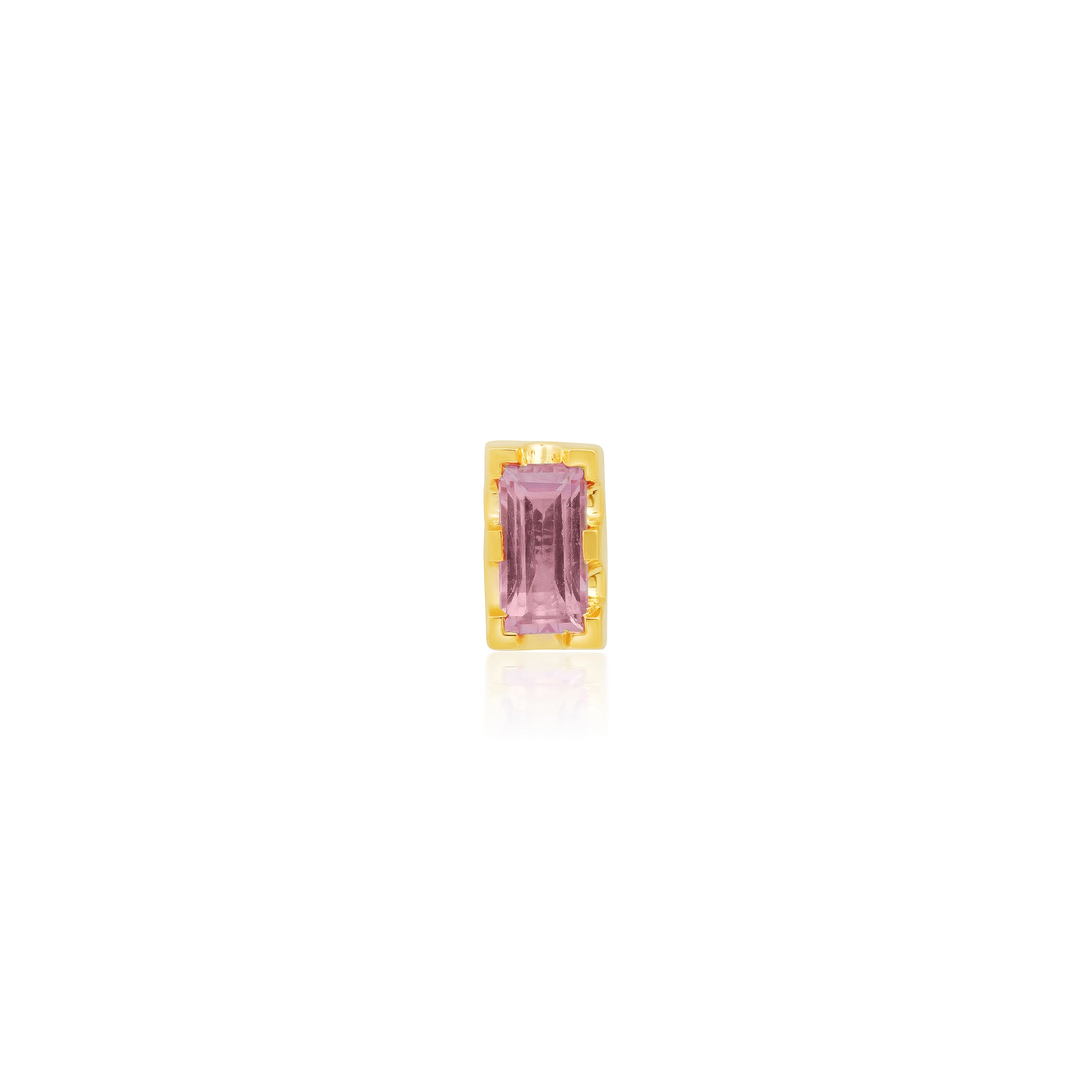 andrea fohrman Baguette Pink Pastel Stud