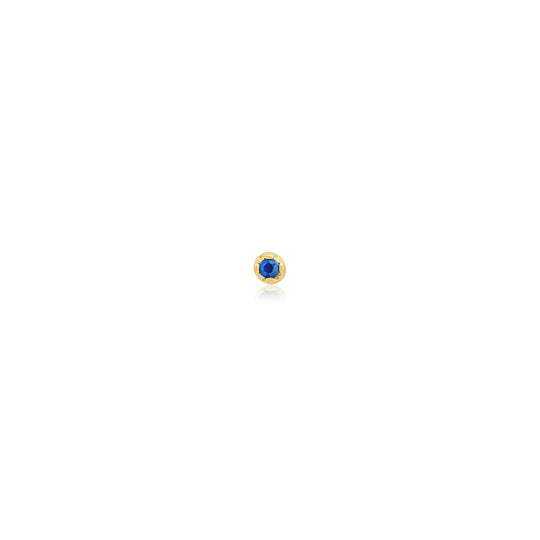 Blue Sapphire Small Stud