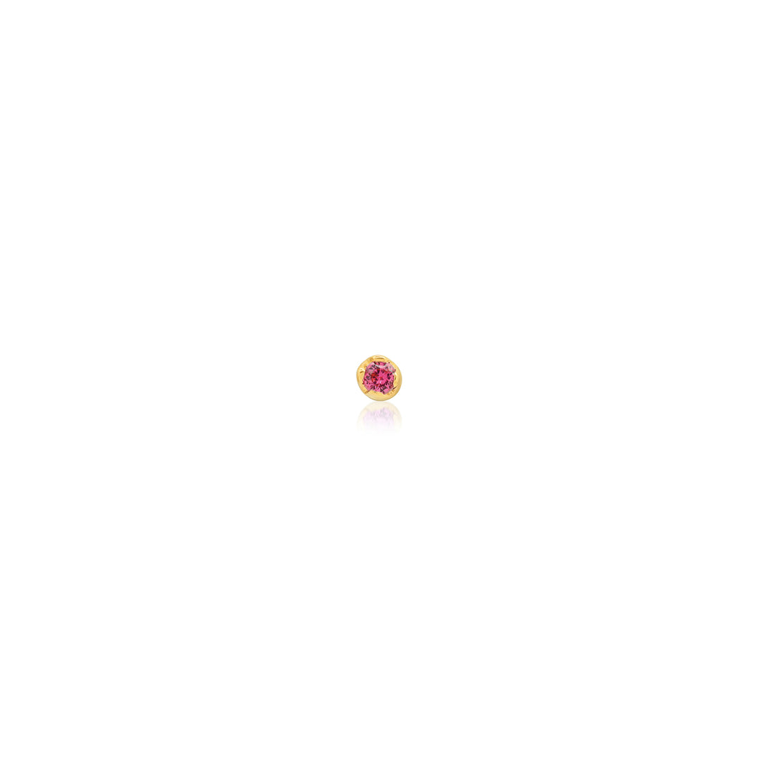 Pink Sapphire Small Stud
