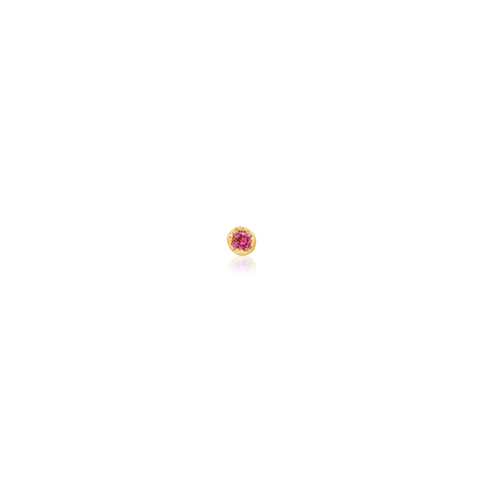 Pink Sapphire Small Stud