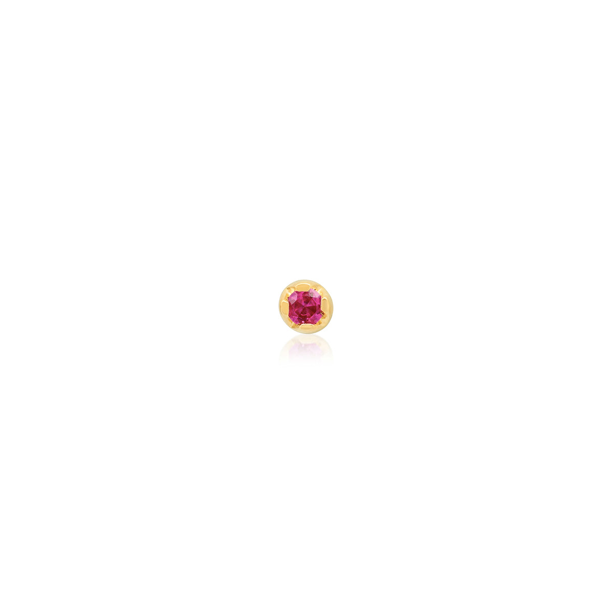 andrea fohrman Pink Sapphire Medium Stud
