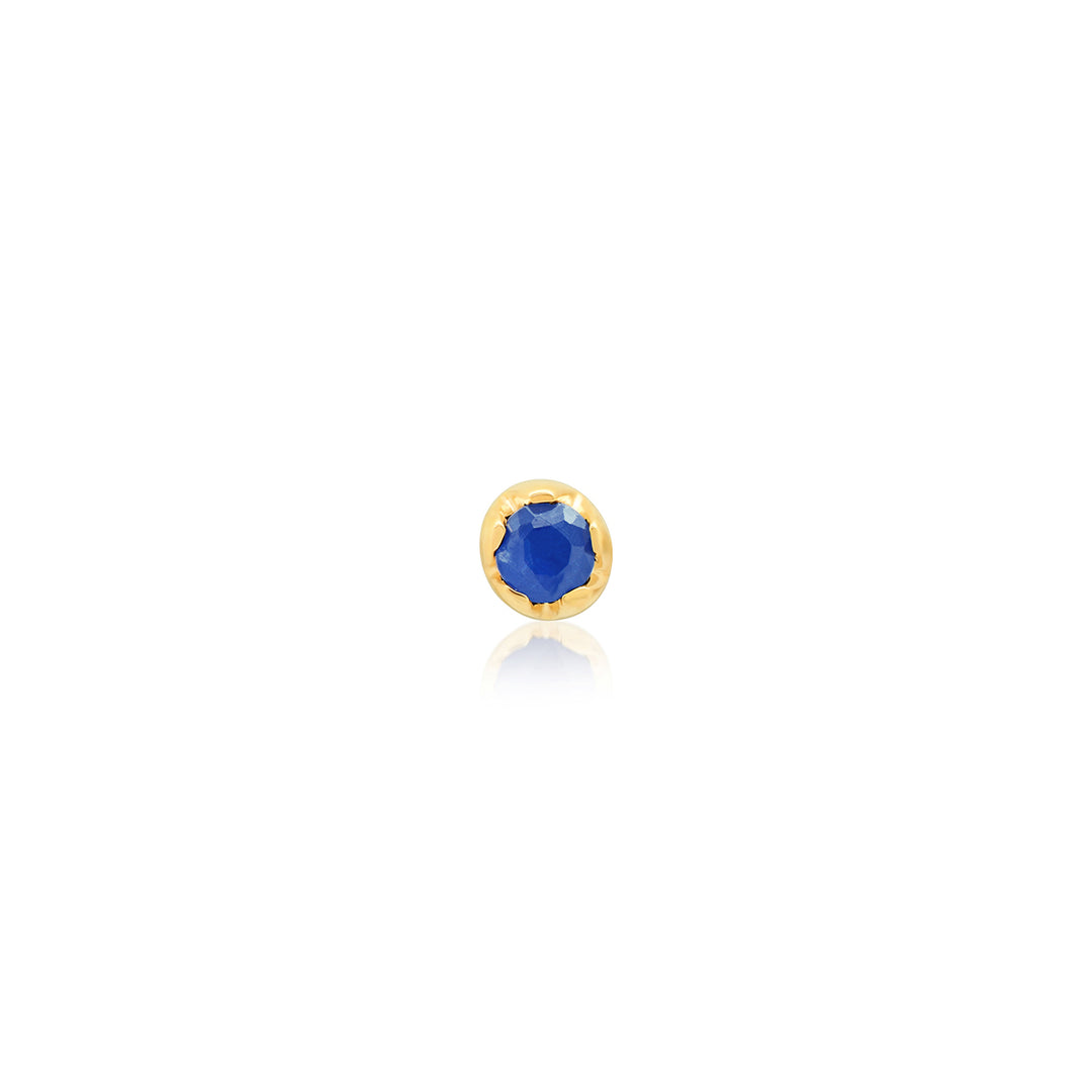 Blue Sapphire Large Stud