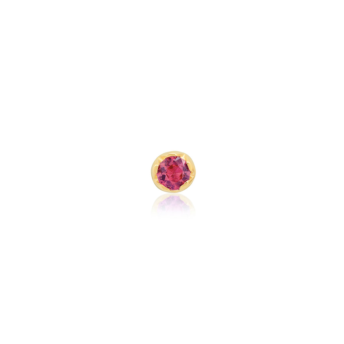 andrea fohrman Pink Sapphire Large Stud
