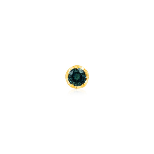 Round Blue/Green Stud