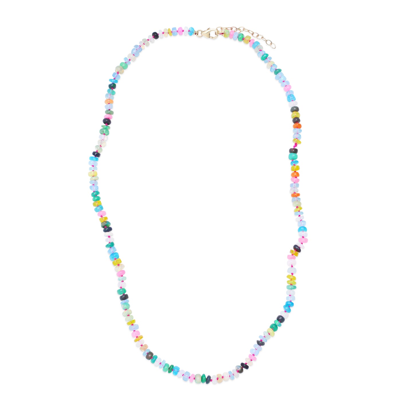 Rainbow Opal Beaded Necklace