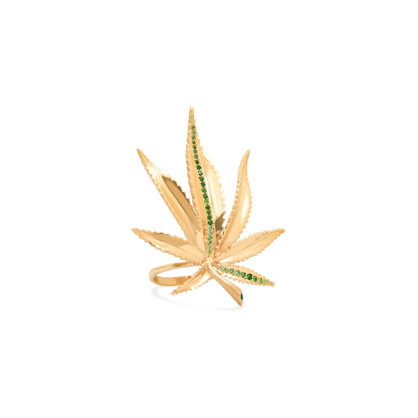 Exclusive Mary Jane Large Leaf Ring