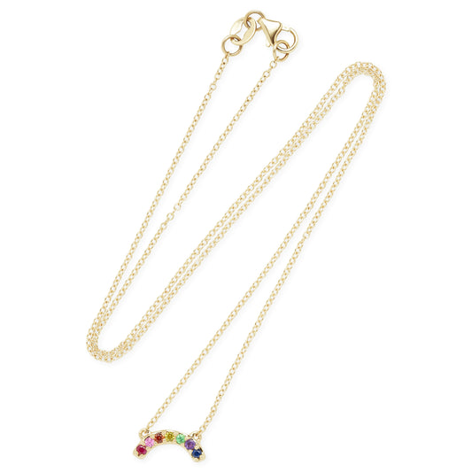 Single Row Rainbow Necklace
