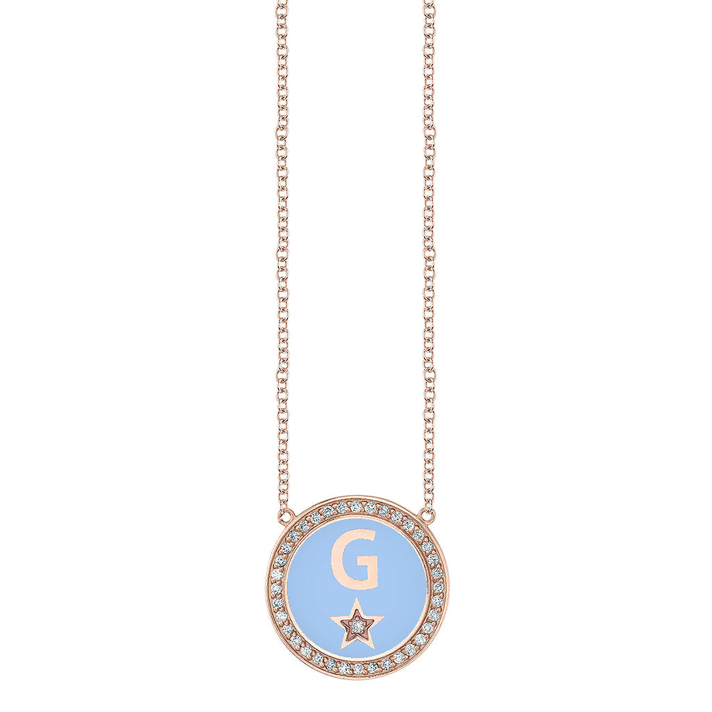 NOTABLE OFFSET INITIAL NECKLACE - G - SO PRETTY CARA COTTER