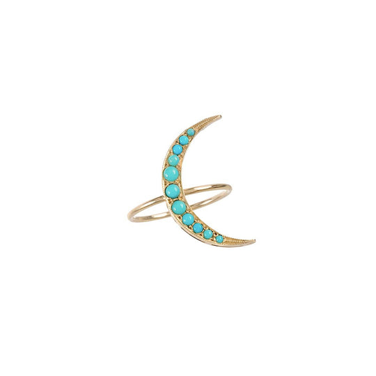 Medium Turquoise Luna Ring