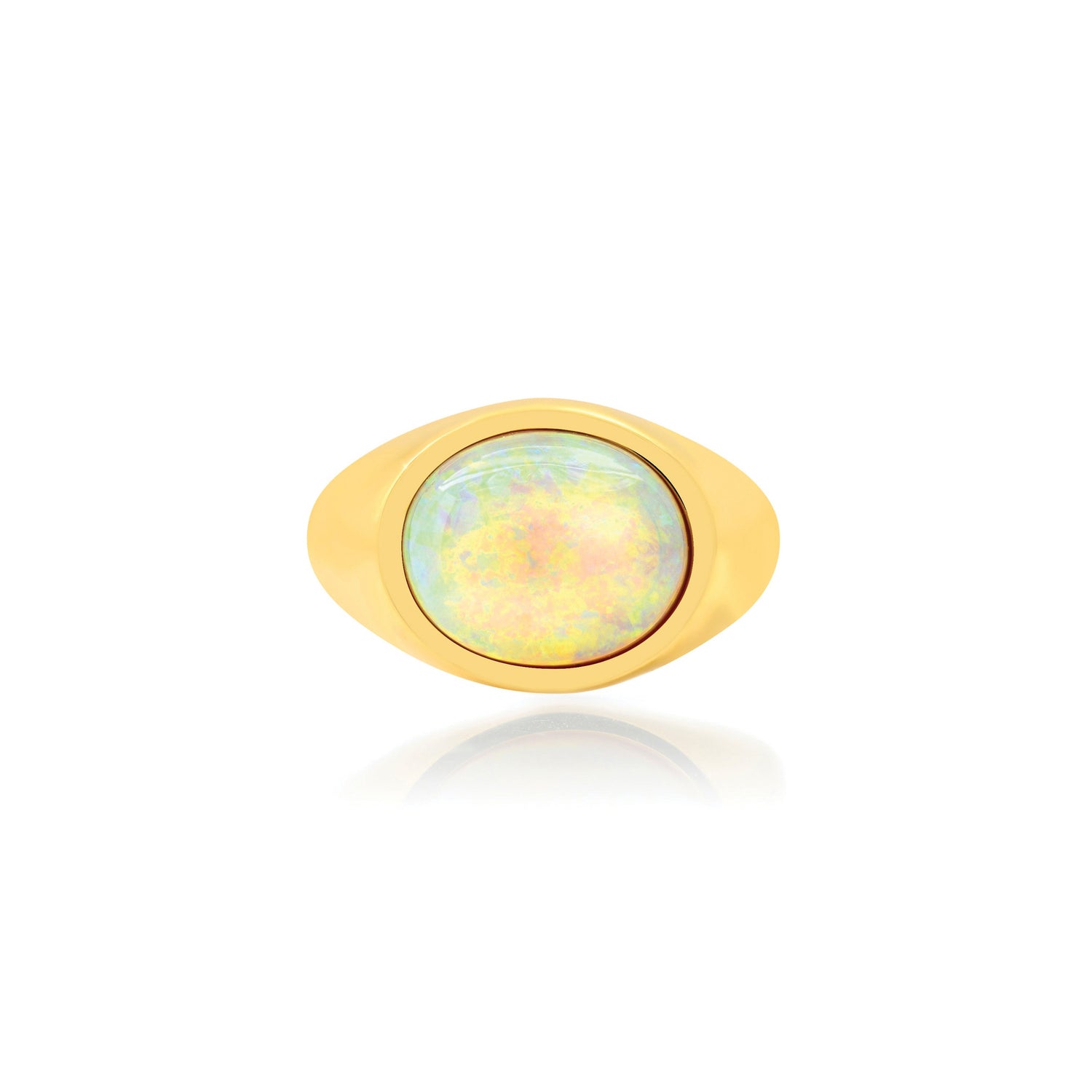Sunni Opal Signet Ring