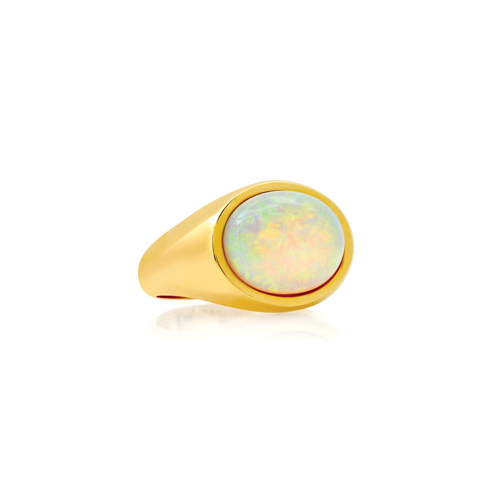 Opal Signet Ring