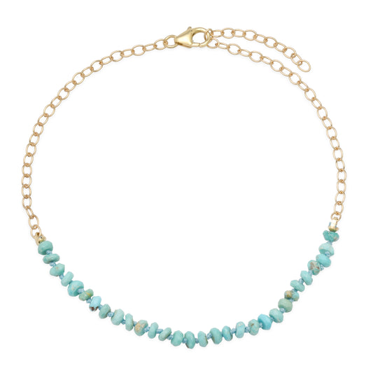 Turquoise Peek-A-Boo Anklet