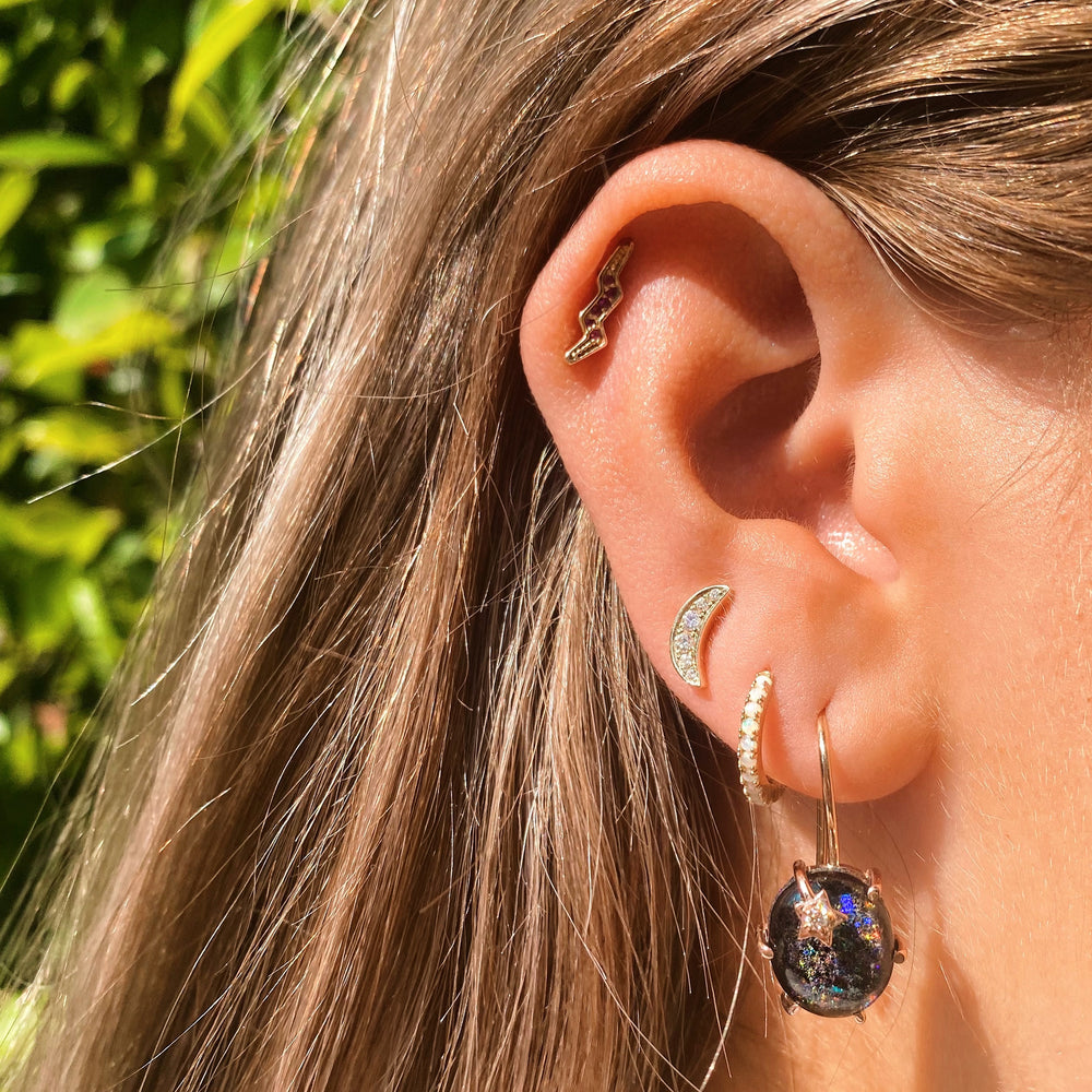 Mini Galaxy Turquoise Earrings