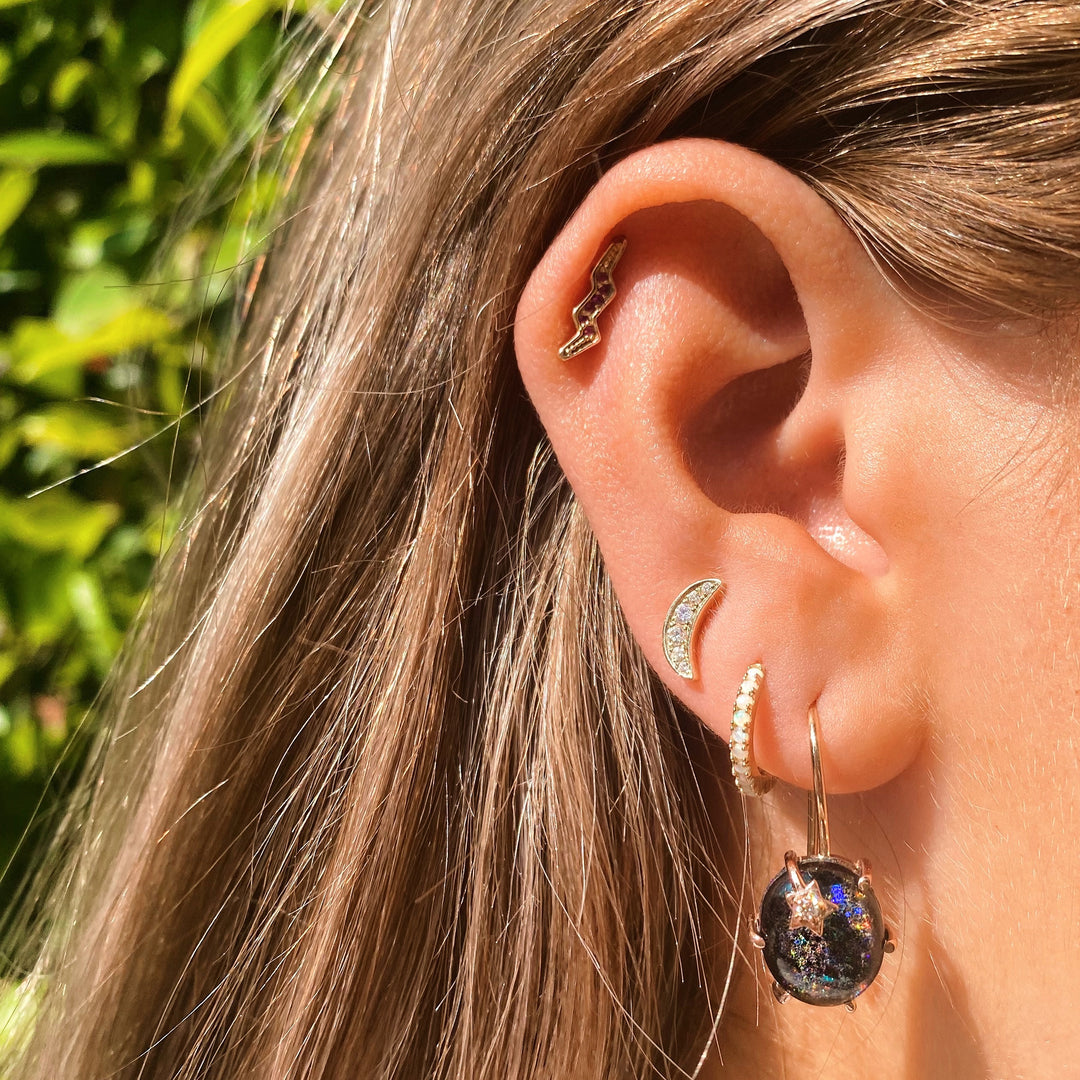 Mini Galaxy Turquoise Earrings
