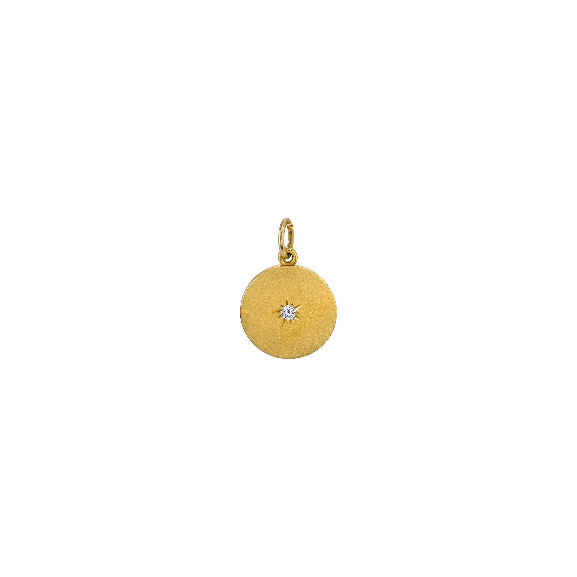 andrea fohrman Small Full Moon/ New Moon Single Diamond Phase Charm