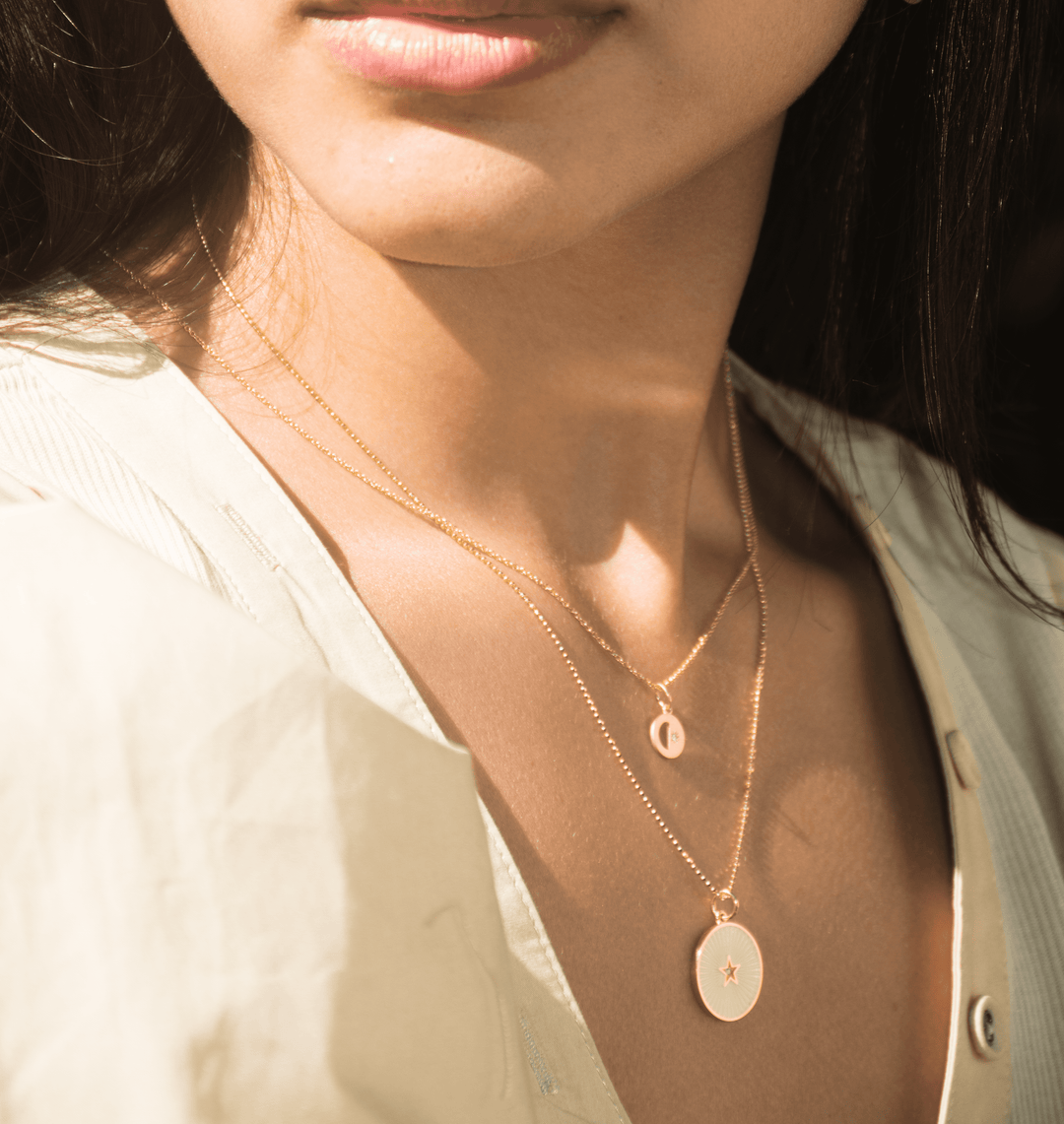 Mini Waning Crescent Moon Phase Birthstone Charm