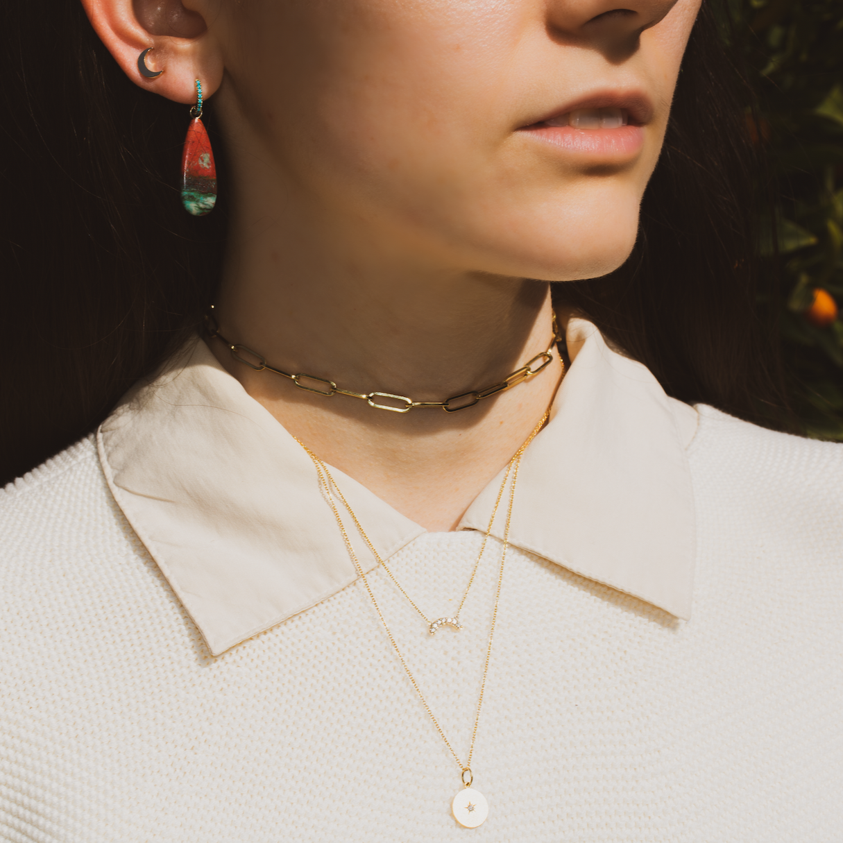 Waning gibbous 2025 moon necklace