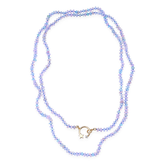 Shooting Star Violet Opal Beaded Necklace